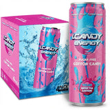 I.CANDY Energy Drink Cotton Candy, Zero Sugar Zero Calorie, 114mg Natural Caffeine from Green Tea, B3 B6 B12 Vitamins, No Crash Pink Energy Drink - 4