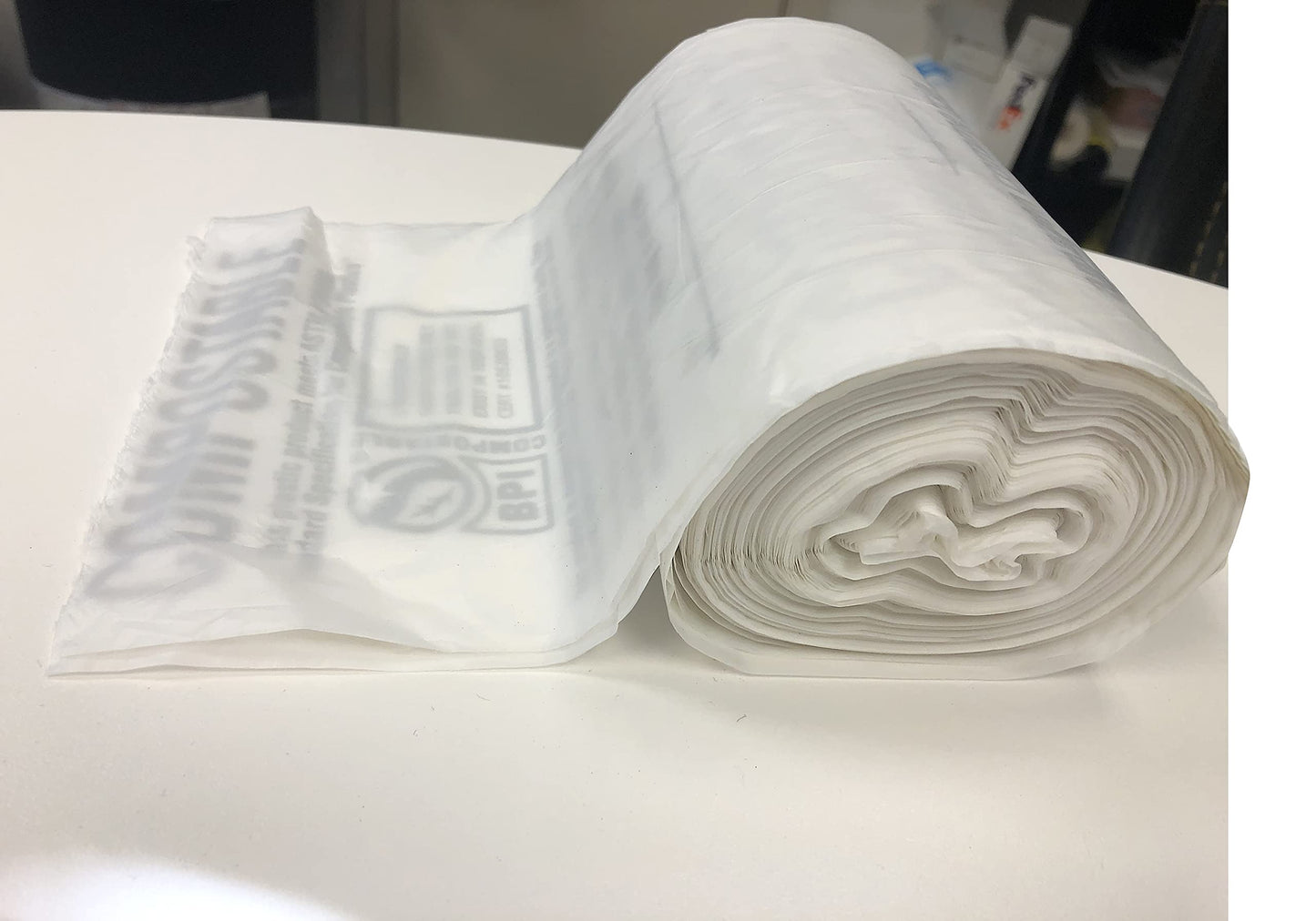 Aluf Plastics Biodegradable Compost Bags - 33 Gallon (50ct) ATSM #D6400 Approved - 100% Biodegradable for Industrial and Commerical Composting