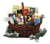 Gift Basket Village: The Cut Above Gift Basket - Gourmet Cheese, Sausage, Nuts & Snacks, Includes Cheese Spreader