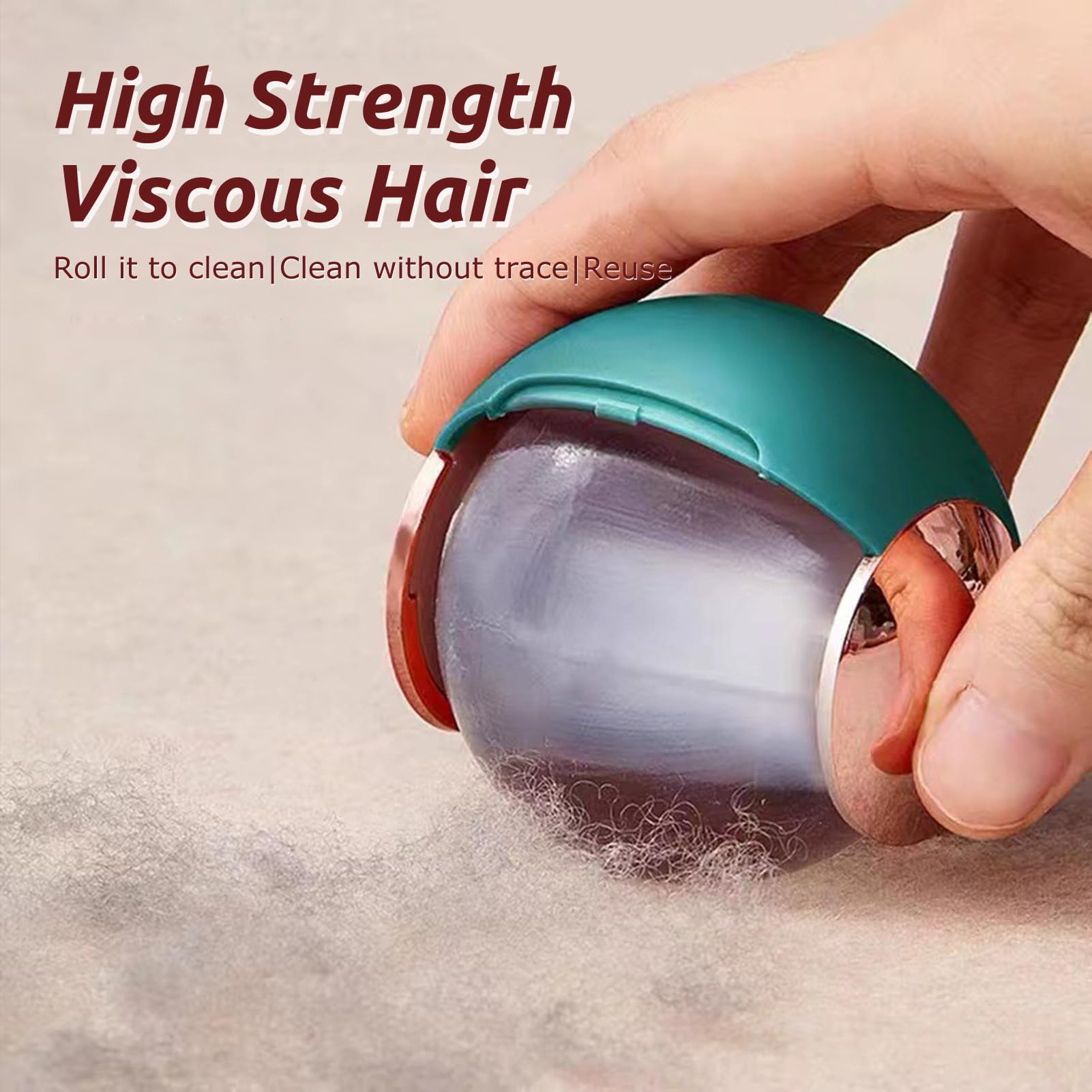 HEYAXA Hair Remover, Deep Cleaning Dog Cat Hair Remover, Lint Cleaner Pro, Fur Removal Tool, Portable Carpet Scraper Rake, Fuzz Hairball Shaver Brush