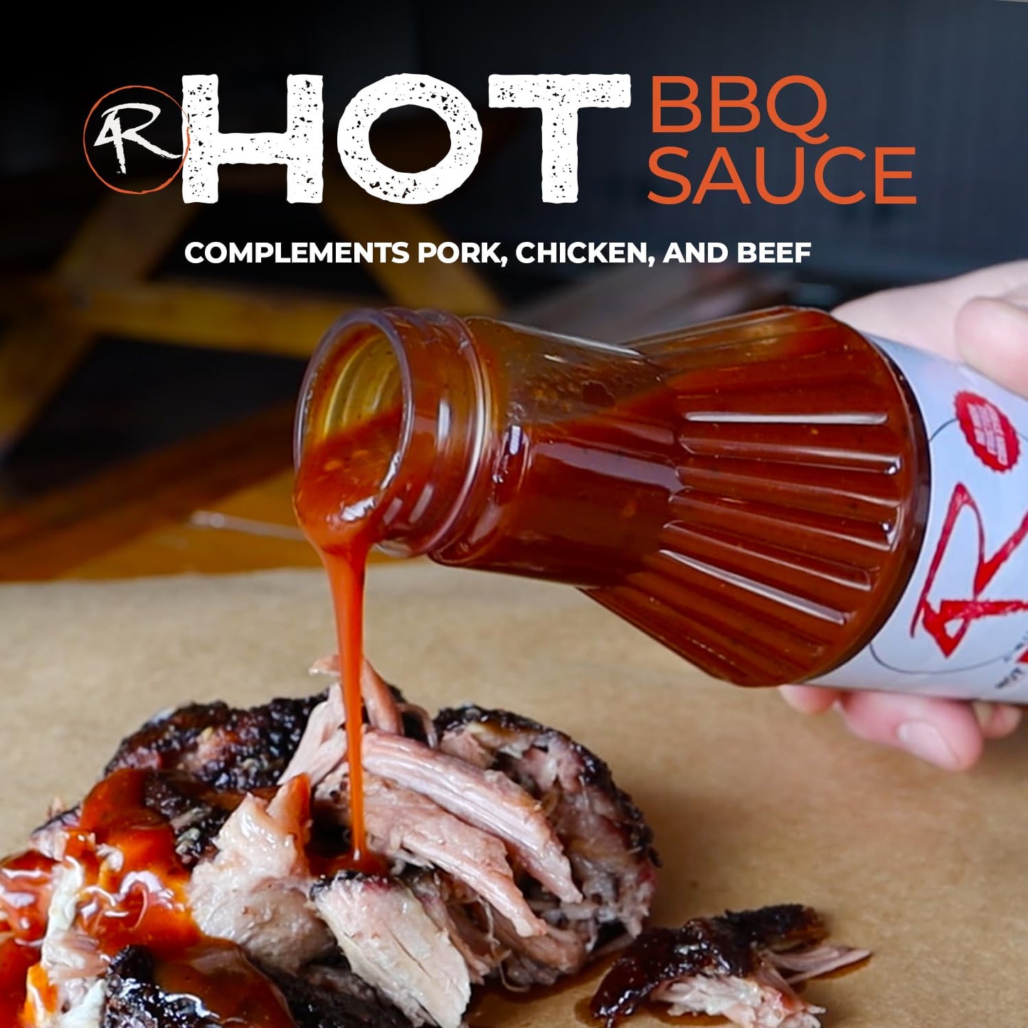 4 Rivers - Smokehouse Hot BBQ Sauce - Hot & Spicy BBQ Sauce for Roasting, Slow-Cooking or Grilling - Premium House-Made Blend - Multi-Regional Recipe