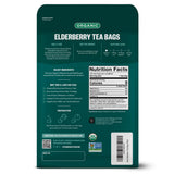 FGO Organic Elderberry Tea, 100 Count, Eco-Conscious Tea Bags, Resealable Bag, Packaging May Vary (Pack of 1)