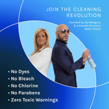 CleanBoss Botanical Disinfectant - 24 oz (Pack of 2) - Multi-Surface Cleaner - Kills 99.9% of Germs + Cold & Flu Viruses - Fresh Thyme Scent - No