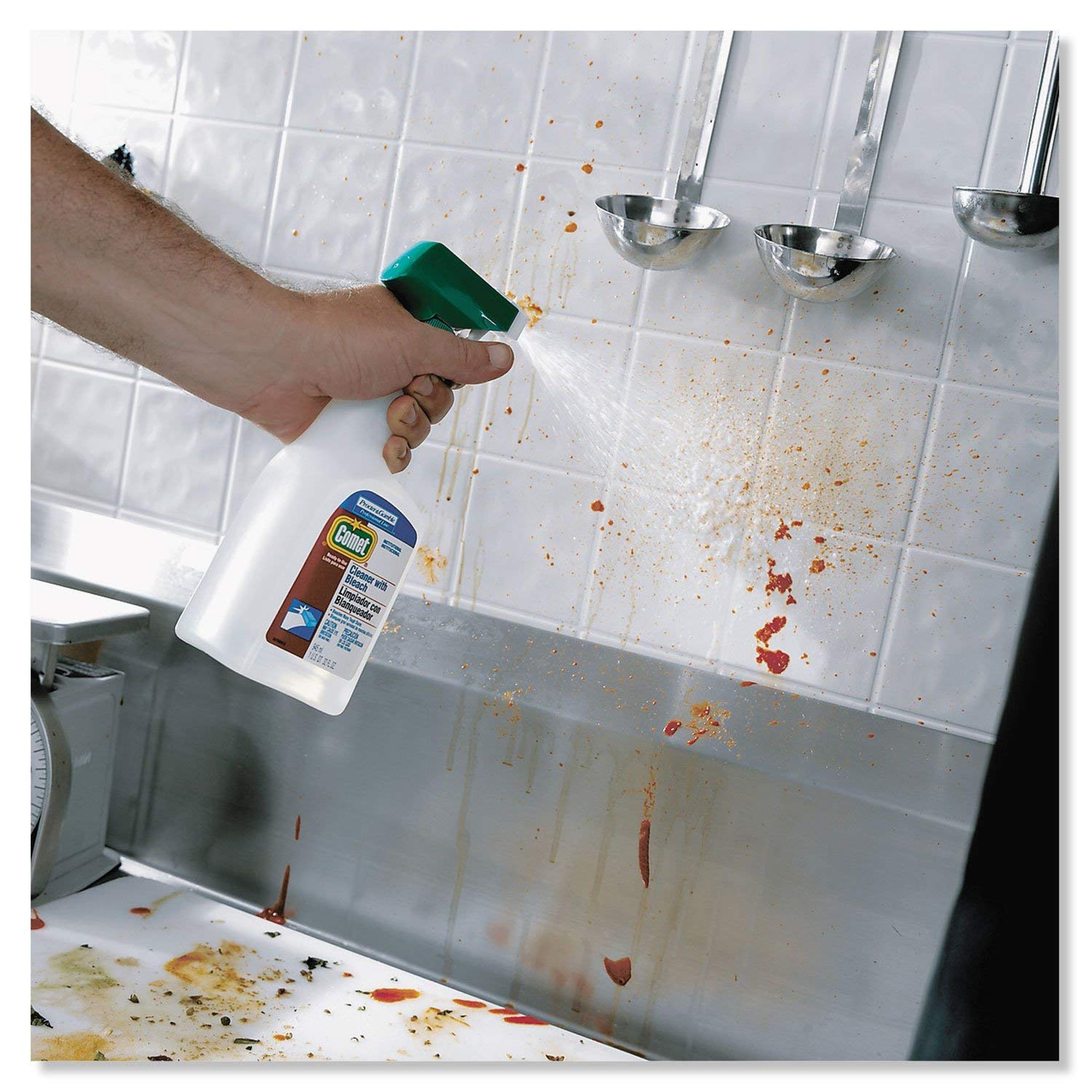 Comet 02291CT Cleaner with Bleach, Liquid, One Gallon Bottle, 3/Carton