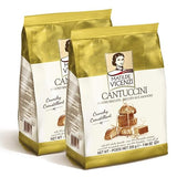 Cantuccini Biscotti by Matilde Vicenzi | Gourmet Italian Almond Mini Biscotti Cookies| Made in Italy | 7.94oz (225g) Bag-2 Pack | All-Natural, Kosher