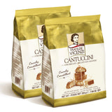 Cantuccini Biscotti by Matilde Vicenzi | Gourmet Italian Almond Mini Biscotti Cookies| Made in Italy | 7.94oz (225g) Bag-2 Pack | All-Natural, Kosher