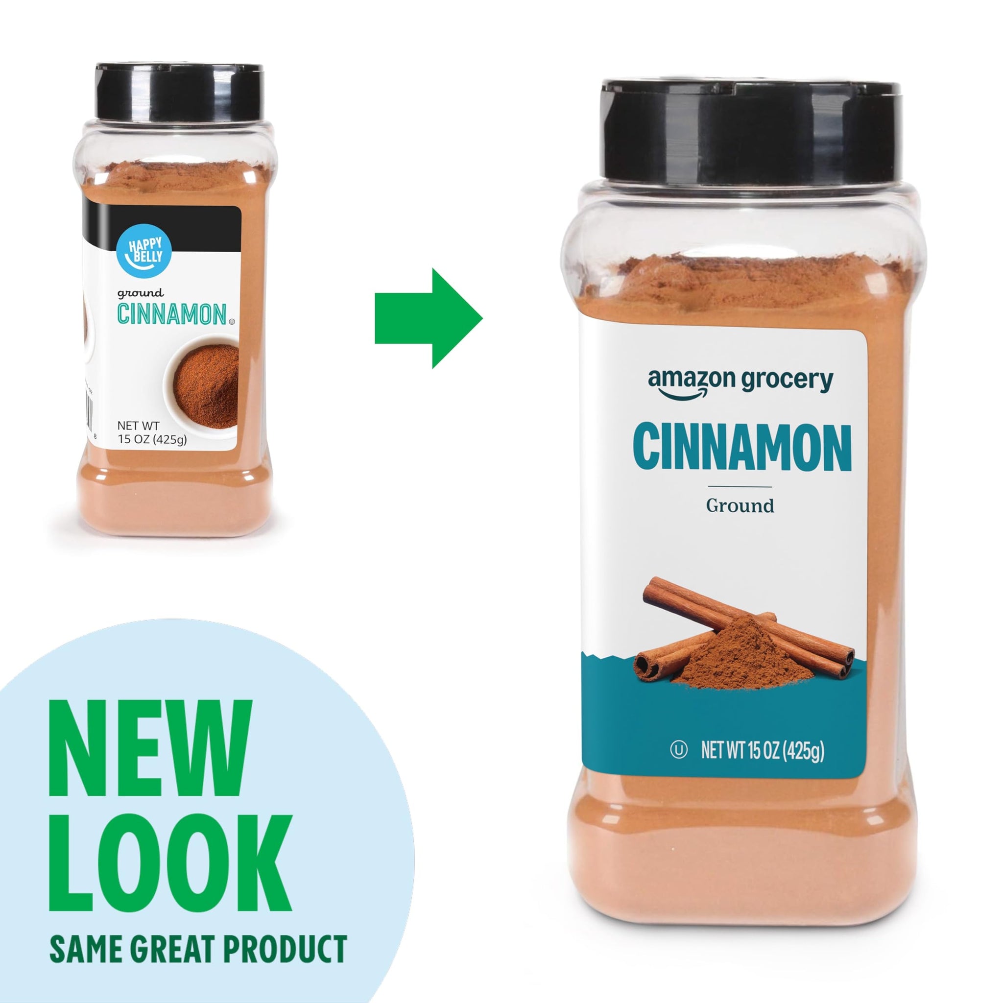 Amazon Grocery, Ground Cinnamon, 15 Oz