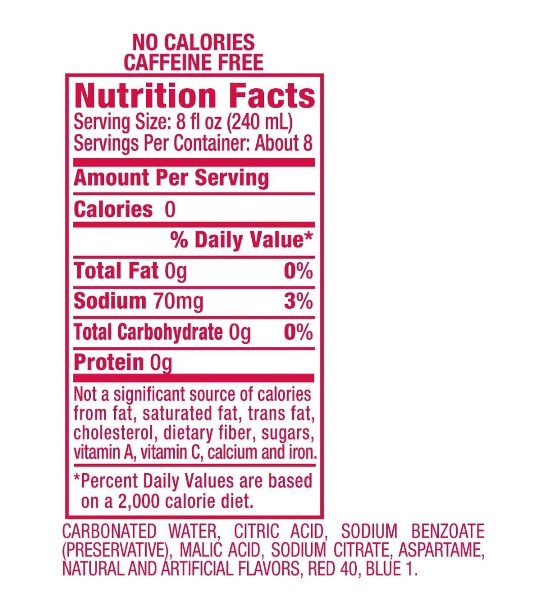 Canada Dry, Zero Cranberry Ginger Ale, 67.62 Fl Oz