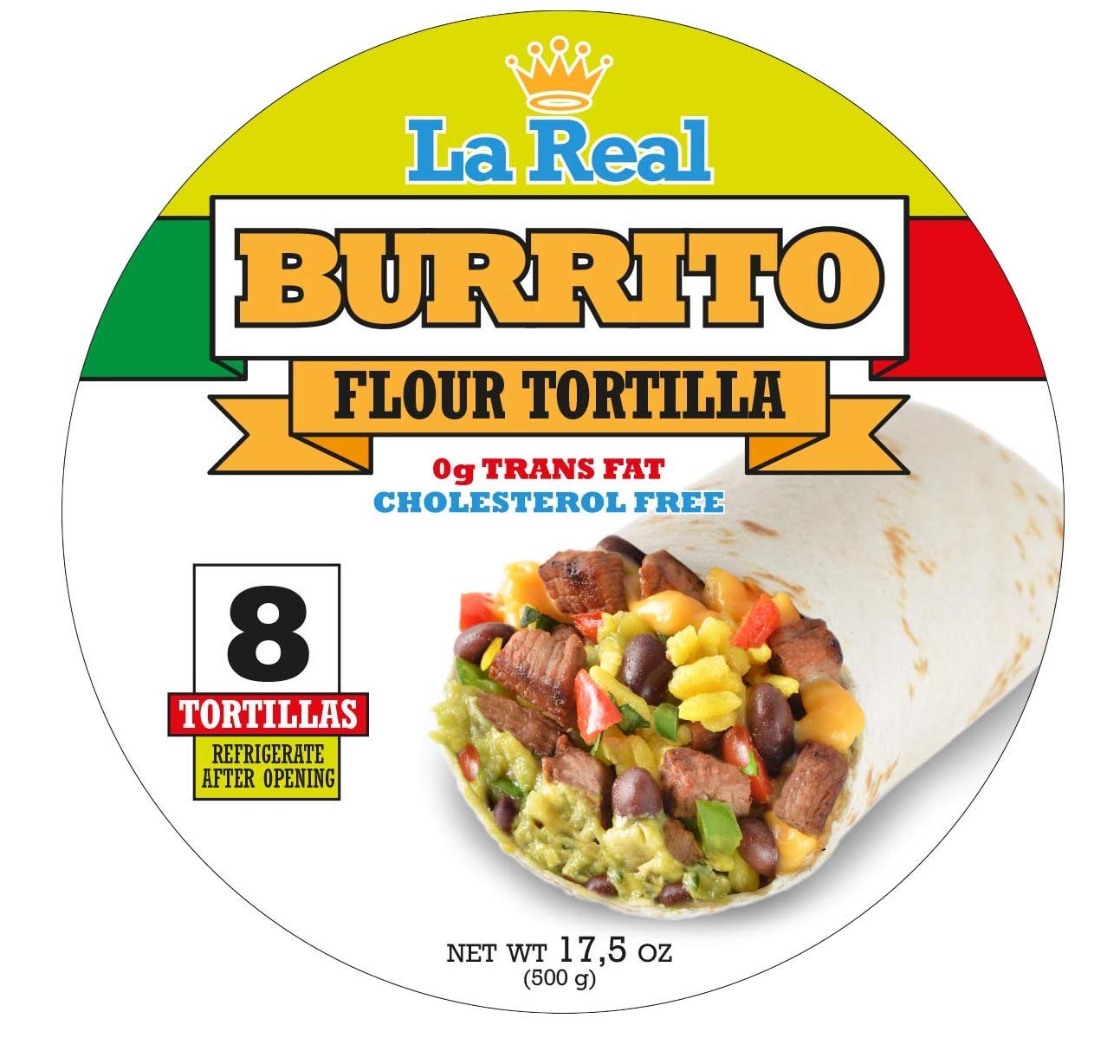 La Real, Flour Tortilla, 10 in, 17.5 oz