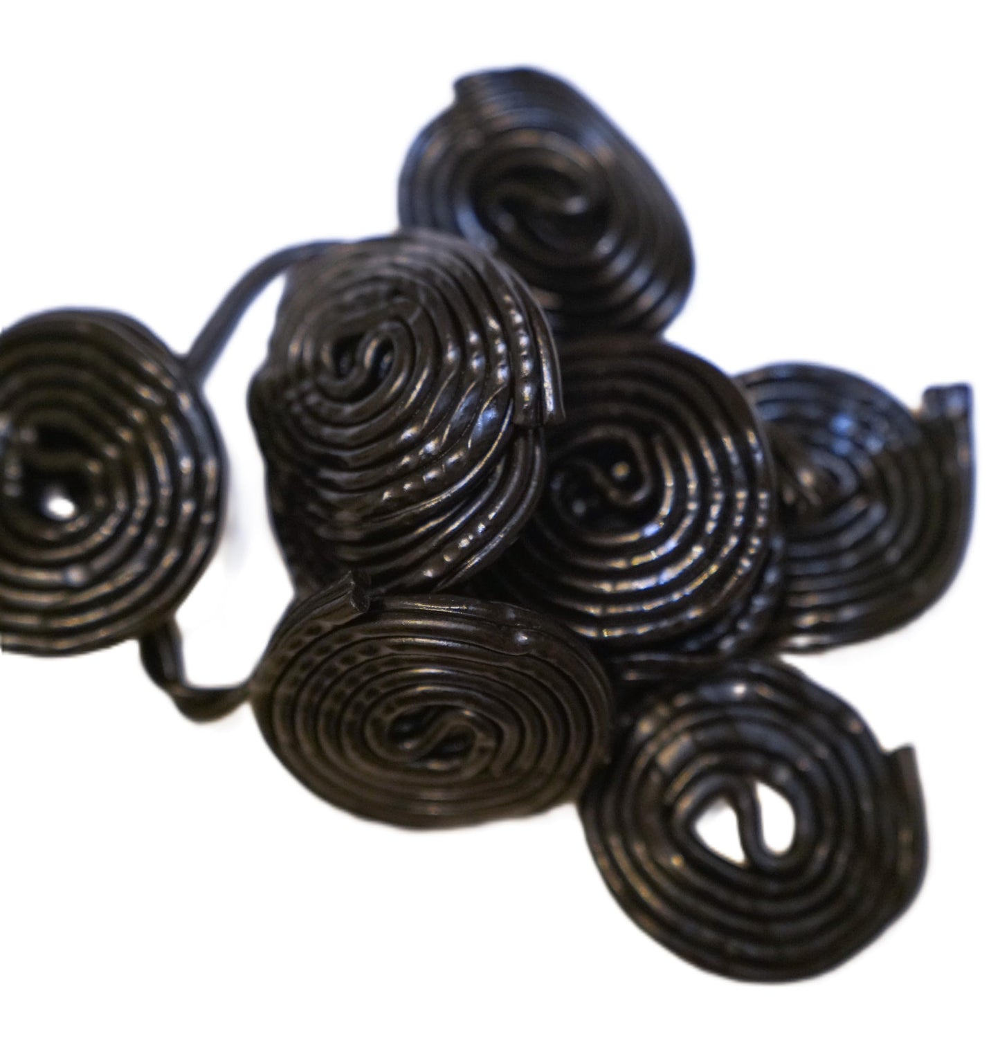 Black Licorice Wheels Candy 1 lb Bag - Soft Chewy Classic Twists Bulk Retro Snack Treats. Approximately 40 Wheels per Bag