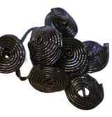 Black Licorice Wheels Candy 1 lb Bag - Soft Chewy Classic Twists Bulk Retro Snack Treats. Approximately 40 Wheels per Bag