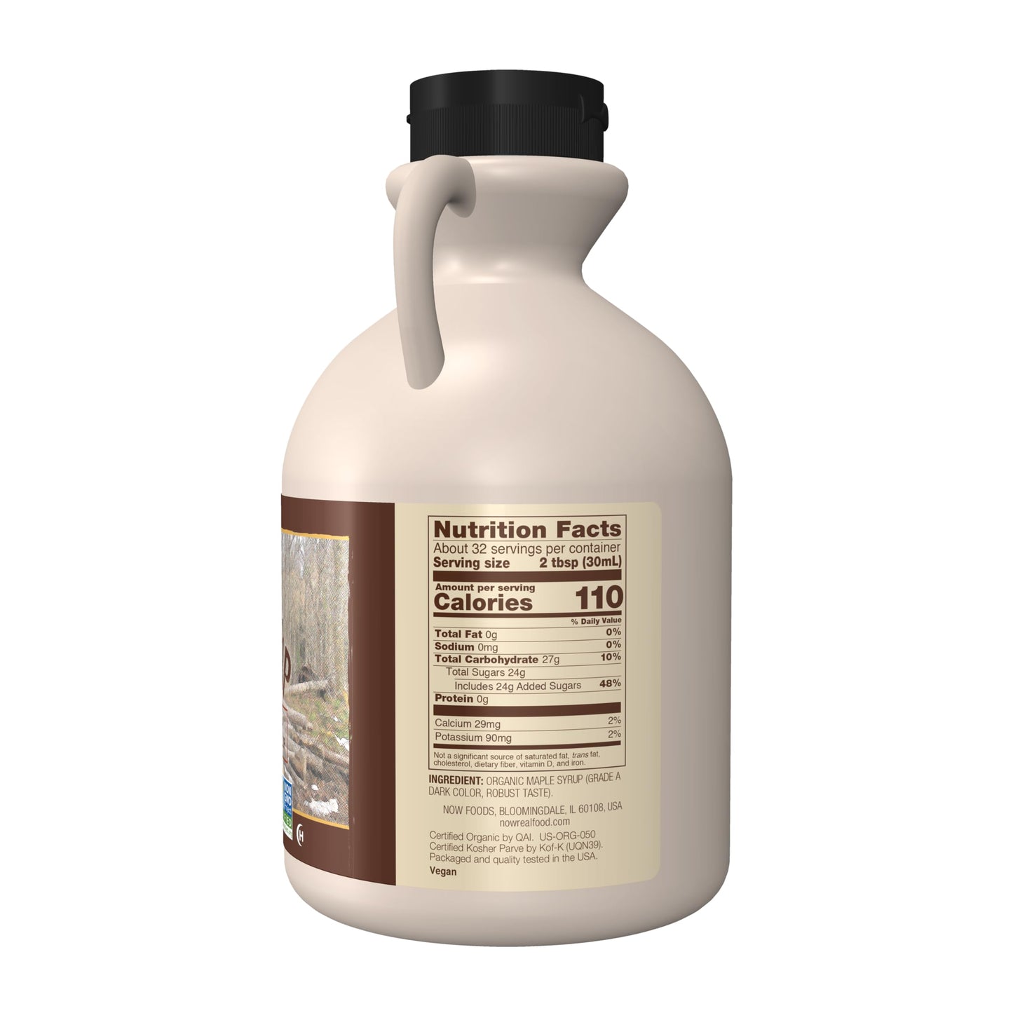 NOW Foods - Healthy Foods Maple Syrup Grade B Certified Organic - 32 oz. (Multi-Pack)