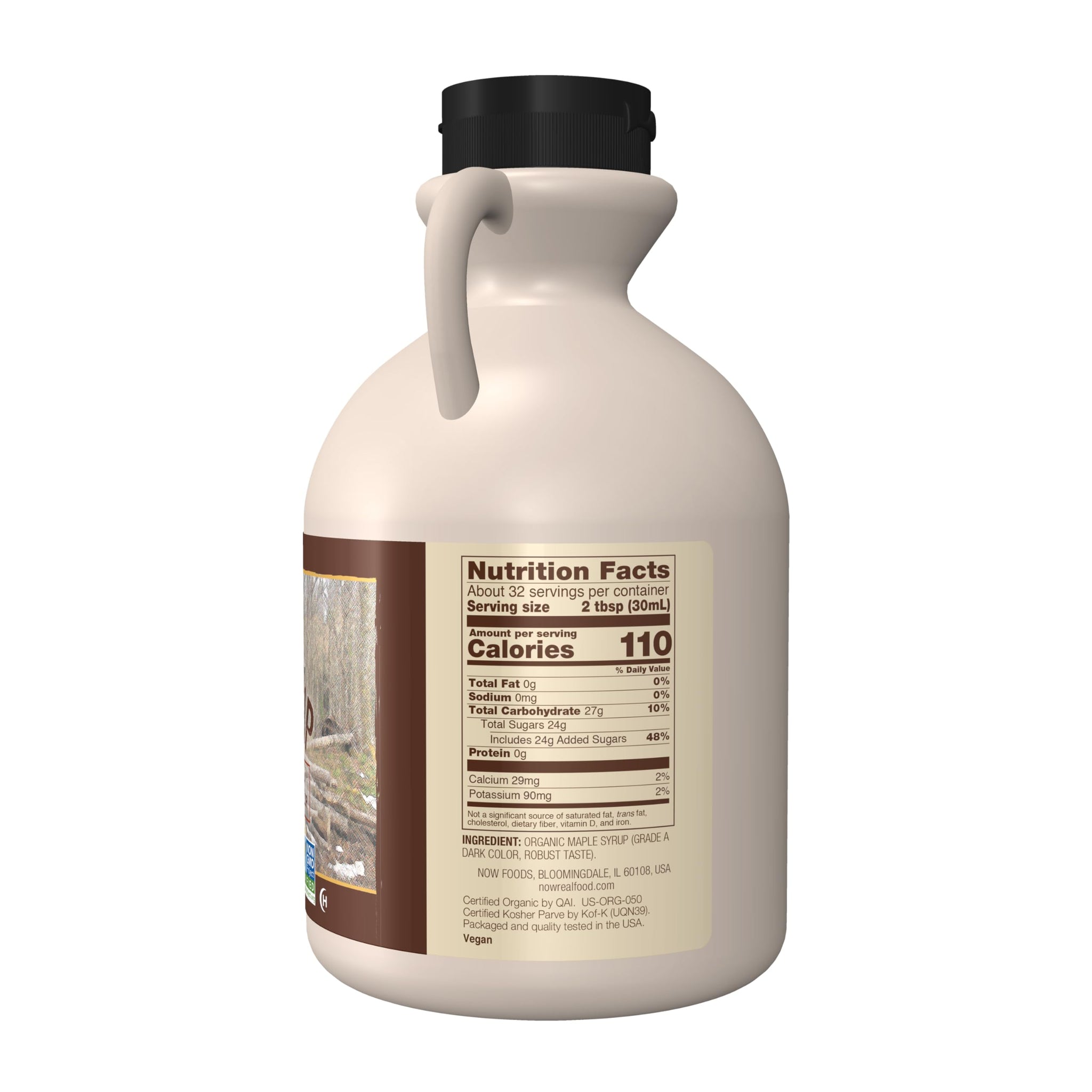 NOW Foods - Healthy Foods Maple Syrup Grade B Certified Organic - 32 oz. (Multi-Pack)