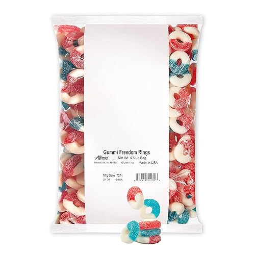 Albanese Candy, Gummi Freedom Rings, 4.5-pound Bag