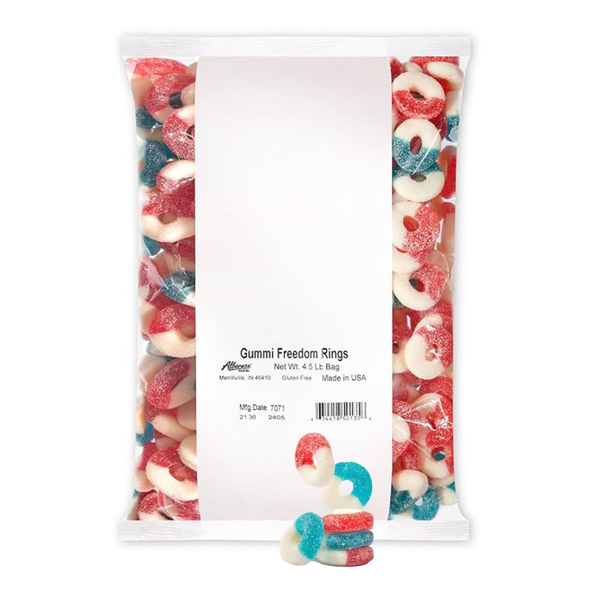 Albanese Candy, Gummi Freedom Rings, 4.5-pound Bag