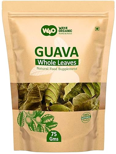 Guava Whole Dry Leaves 2.65 oz(75 grams), Loose Leaf Tea, 100% Pure Leaves