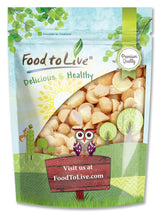 Food to Live Macadamia Nut Halves & Pieces, 2 Pounds - Raw, Shelled, Unsalted, Kosher, Vegan, Bulk. Keto Snack. Good Source of Healthy Fats. Great