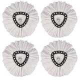 Carkio 4PCS Replacement Microfiber Spin Mop Head Refills Compatible with O-Cedar EasyWring Mop