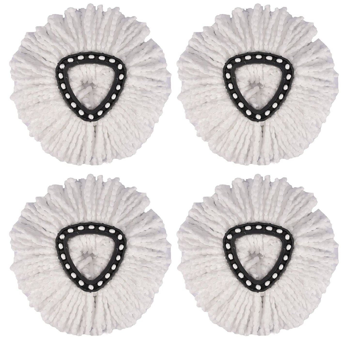Carkio 4PCS Replacement Microfiber Spin Mop Head Refills Compatible with O-Cedar EasyWring Mop