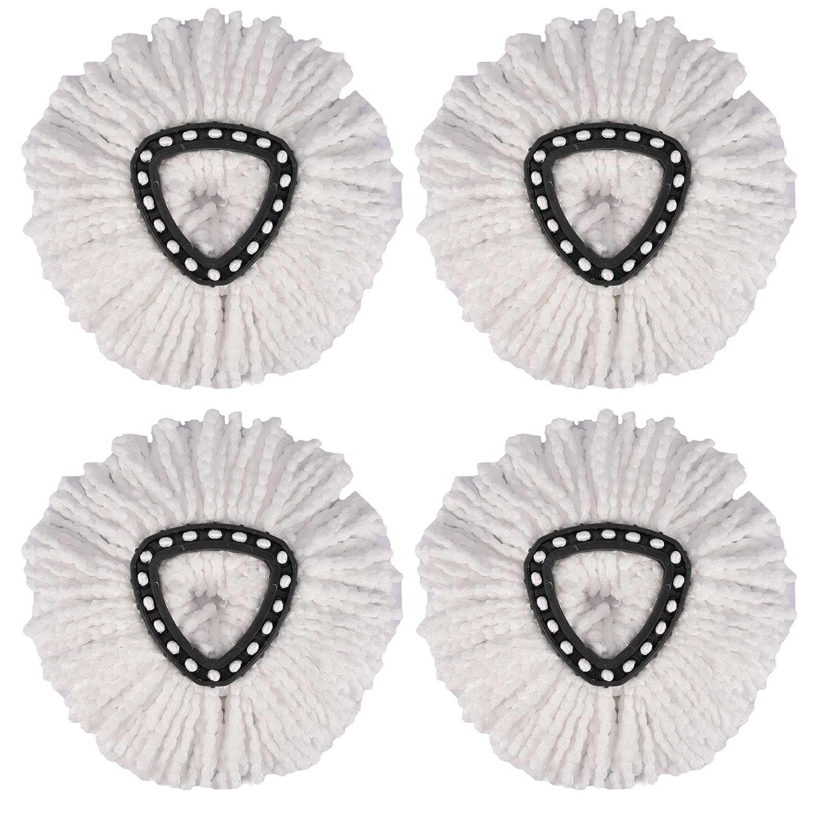 Carkio 4PCS Replacement Microfiber Spin Mop Head Refills Compatible with O-Cedar EasyWring Mop