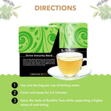 Buddha Teas - Organic Divine Immunity Blend - Herbal Tea - For Health & Wellbeing - With Antioxidants & Minerals - Clean Ingredients - Caffeine Free