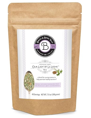 Birds & Bees Teas - Lactation Tea - Our Lady of La Leche Breastfeeding & Lactation drink nourish the supply of Mother's Milk with natural herbs, 40