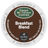 Green Mountain Coffee, Breakfast Blend, Single-Serve Keurig K-Cup Pods, Light Roast, 144 Count (6 Boxes of 24 Pods)