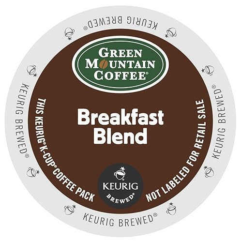 Green Mountain Coffee, Breakfast Blend, Single-Serve Keurig K-Cup Pods, Light Roast, 144 Count (6 Boxes of 24 Pods)