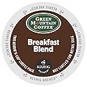 Green Mountain Coffee, Breakfast Blend, Single-Serve Keurig K-Cup Pods, Light Roast, 144 Count (6 Boxes of 24 Pods)