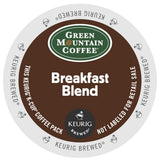 Green Mountain Coffee, Breakfast Blend, Single-Serve Keurig K-Cup Pods, Light Roast, 144 Count (6 Boxes of 24 Pods)