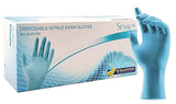 Blue Disposable Nitrile Gloves, 8 mil, Stauffer Sense8, Latex Free, 12" Long Cuff, Powder Free, Tough & Strong - Small (Box of 50)