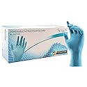 Blue Disposable Nitrile Gloves, 8 mil, Stauffer Sense8, Latex Free, 12" Long Cuff, Powder Free, Tough & Strong - Small (Box of 50)