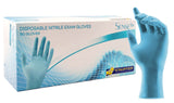 Blue Disposable Nitrile Gloves, 8 mil, Stauffer Sense8, Latex Free, 12" Long Cuff, Powder Free, Tough & Strong - Small (Box of 50)
