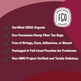 FGO Organic Hibiscus Tea, 100 Count, Eco-Conscious Tea Bags, Caffeine Free, Packaging May Vary (Pack of 1)