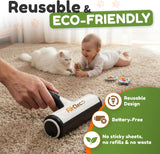 FurClean Pet Hair Removal Roller - Electrostatic Absorption Reusable Lint Rollers for Pet Hair - Cleaning Tool for Furniture, Couch and Carpet - Large