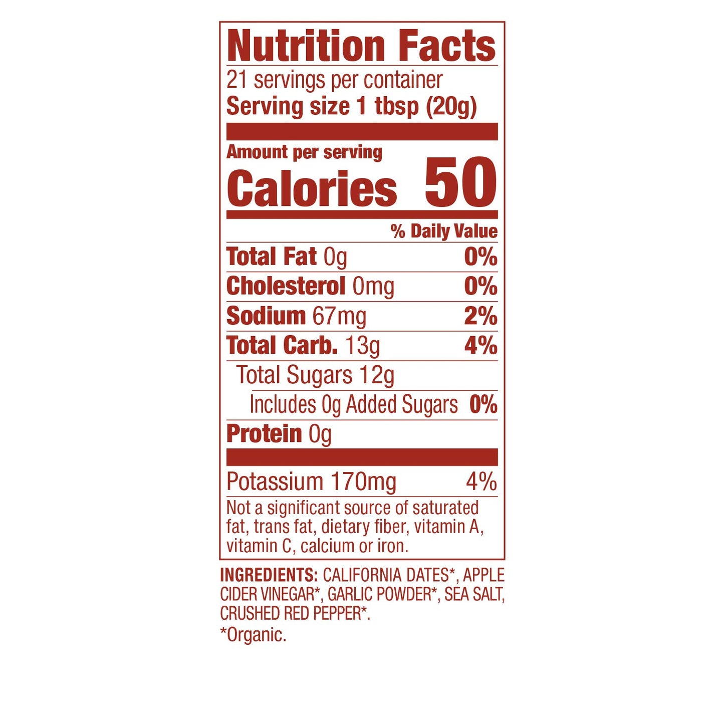 Date Lady Sweet Chili Sauce, 14.5 oz (412 g)
