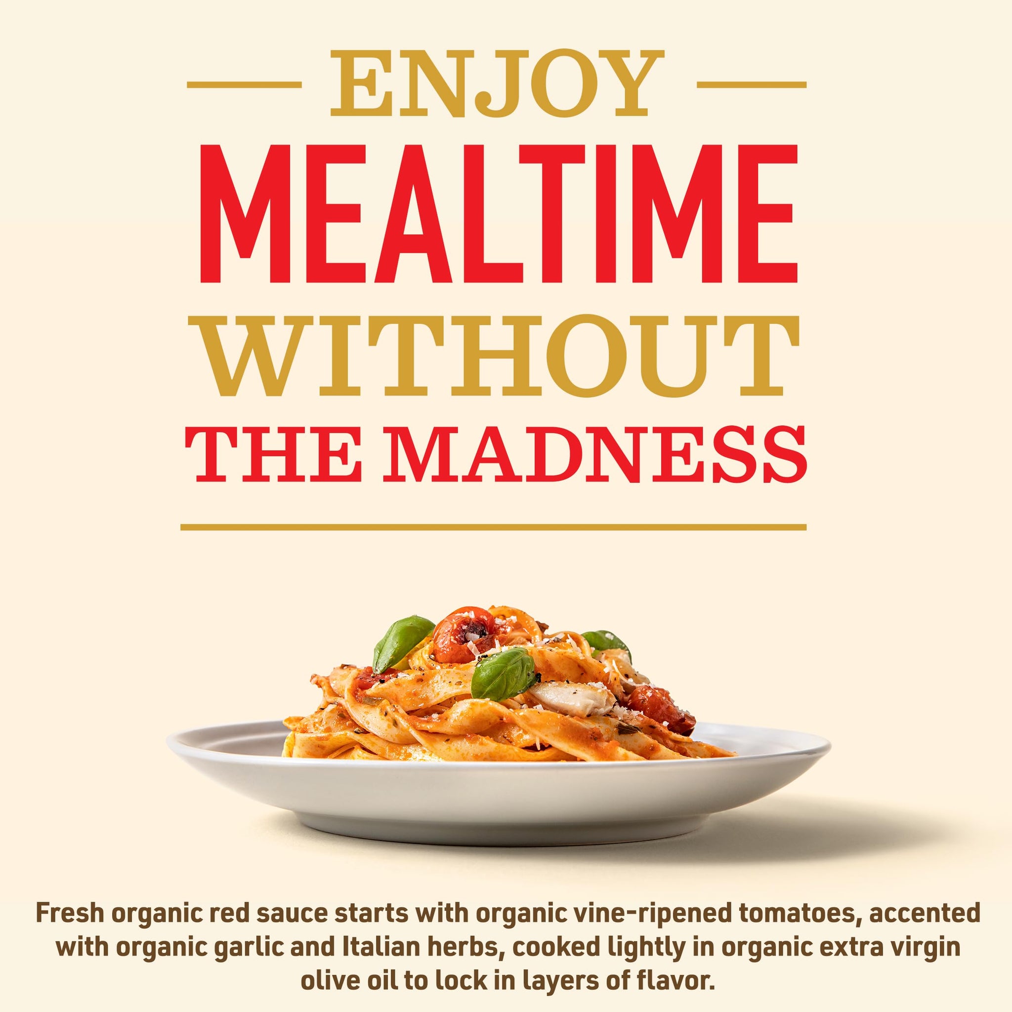 Bertolli Organic Marinara with Italian Herbs & Fresh Garlic Pasta Sauce, 24 oz.
