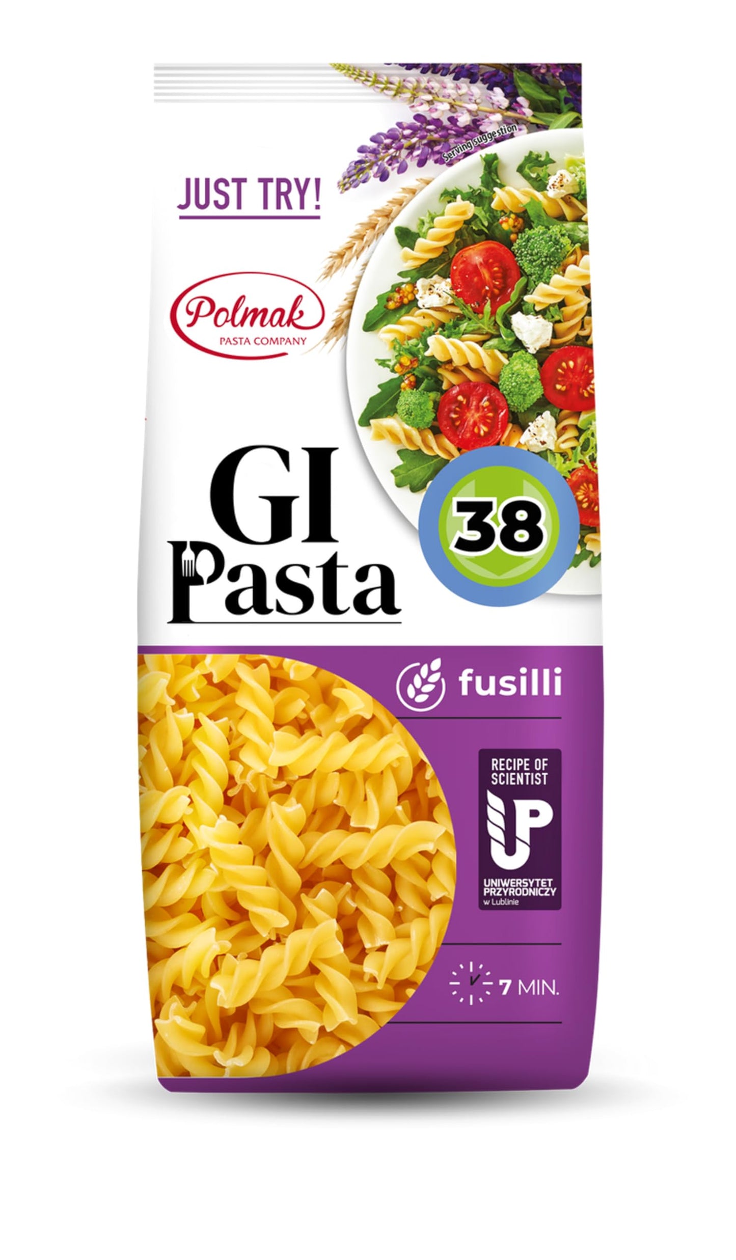 GI Pasta Fusilli, 8.8 oz | Low Glycemic, Italian-Style Spiral Dry Pasta Ideal for Thick Sauces, Salads and Family Dinners