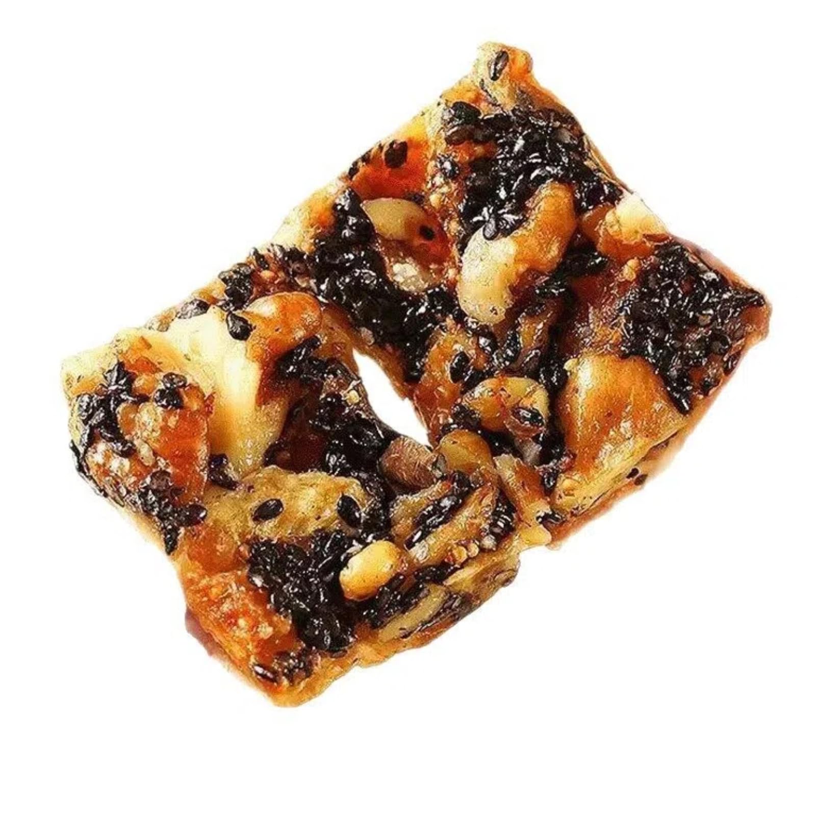 Fig and Walnut Bars, Fig Black Sesame Pie 158g, Fichi and Walnut Bites, Added Black Sesame Seeds, Nut Snack,Individually Packaged & Portable Dessert
