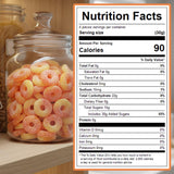 Purple Truck Candy Co. Peach Rings - Soft Chewy Gummy Candy with Delicious Peach Flavor - Allergen-Free Fruit Gummies - Perfect for Parties, Gift