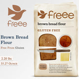 freee Brown Bread Flour | Unbleached & Gluten-Free | Freshly Milled Wheat Flour for Home Bread Baking & Bread Machine | Imported from UK | 35.27 Oz (1kg)