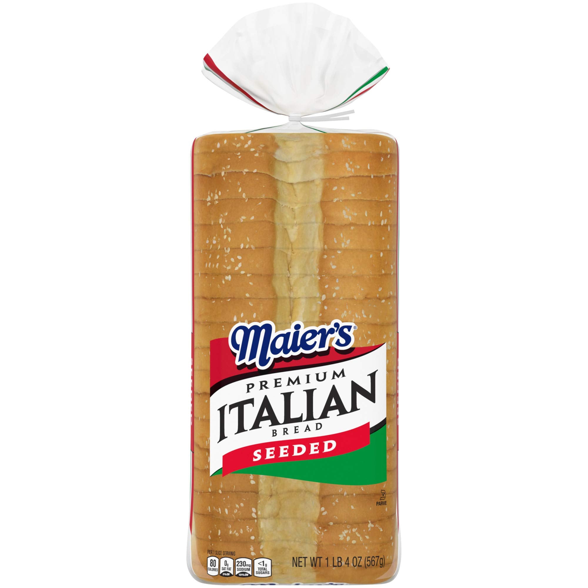 Maier's Premium Italian Seeded Bread, White Italian Bread, 20 oz Bag