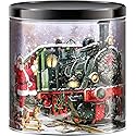 GiftPop Santa Express Assorted Flavors Popcorn, Green Train Santa, 24 Oz Tin