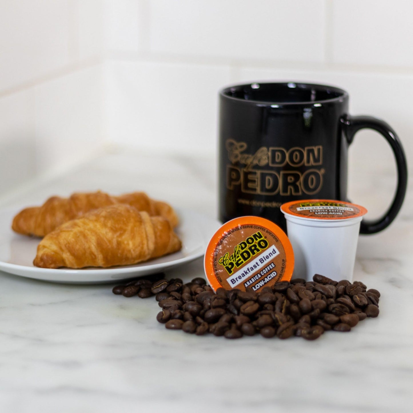 Cafe Don Pedro Variety Pack Arabica Low Acid Coffee Pods - Compatible with Keurig K-cup Coffee Maker, 6 different flavors, 100% Arabica, Battles