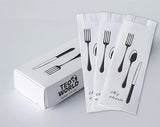 100 Pack 100% White Kraft Paper Bags, 2.75 x 10 inches White Plain Bag Kitchen Cutlery Utensils Holder