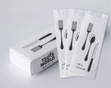 100 Pack 100% White Kraft Paper Bags, 2.75 x 10 inches White Plain Bag Kitchen Cutlery Utensils Holder