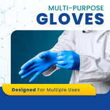 Green Direct Nitrile Disposable Gloves, Food Prep Kitchen Cooking and Cleaning Gloves Disposable Latex Free, and Powder Free Size Medium, Pack of 100