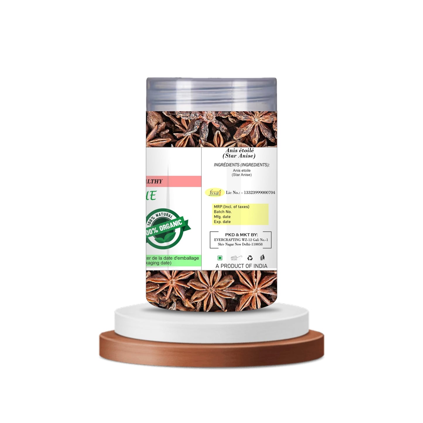 Blessfull Healing Organic Star Anise 30 Gram