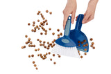 Small Broom with Snap-on Dust Pan, Blue Hefty Durable (1)