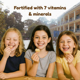 Happy Snacks Animal Crackers - Plant Based Ingredients, Animal Crackers Snack Packs, Nut & Peanut Free, Fortified with Essential Vitamins & Minerals